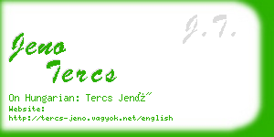 jeno tercs business card